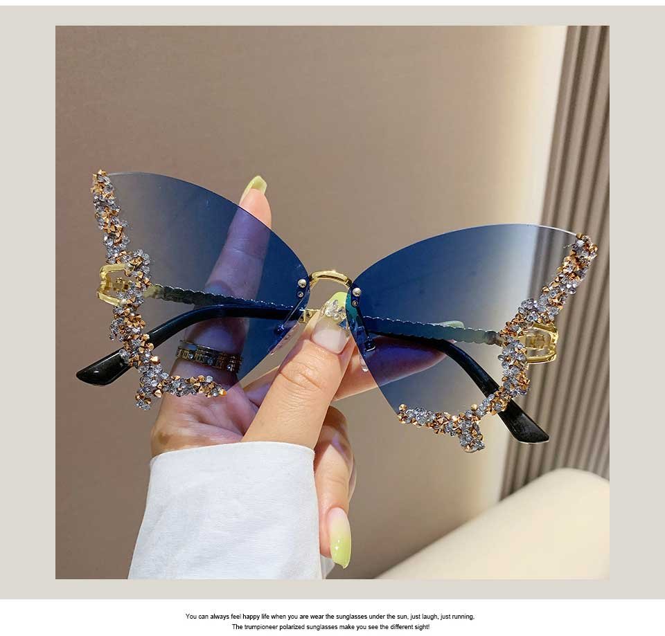 Purple Butterfly Glasses