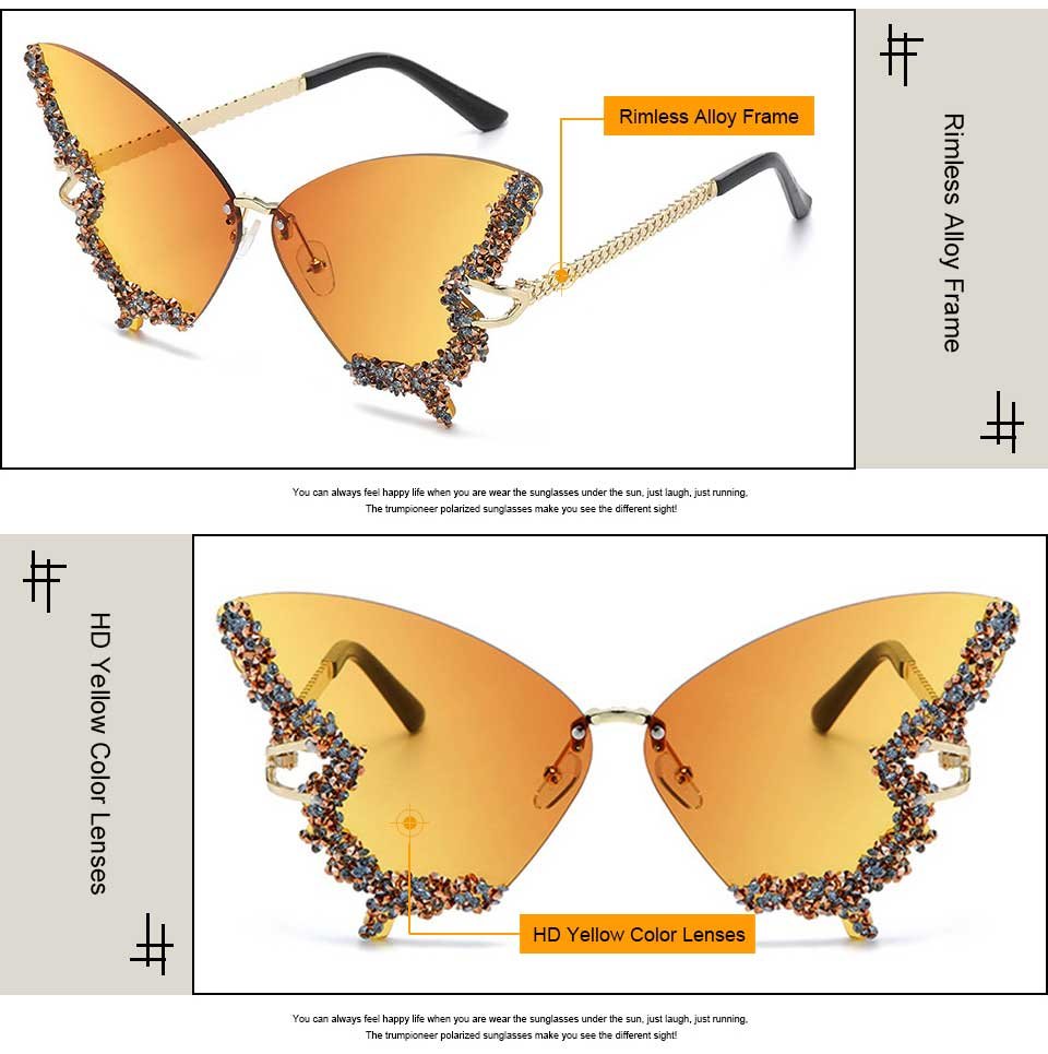 Sunglasses Butterfly Shape